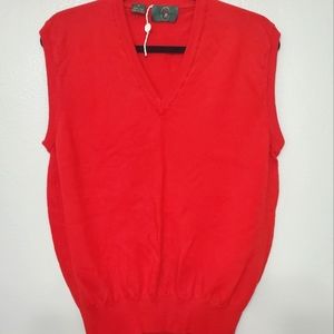 Vtg 80s Bobby Jones Golf Italy Wool Vest